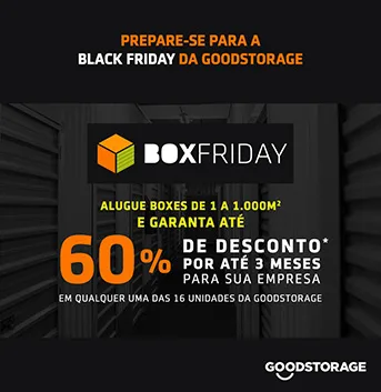 Banner da campanha Box Friday da GoodStorage